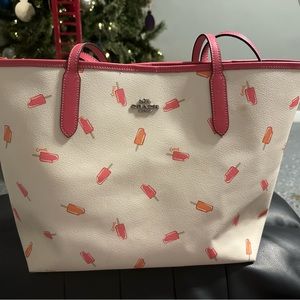 Coach ice cream tote bag